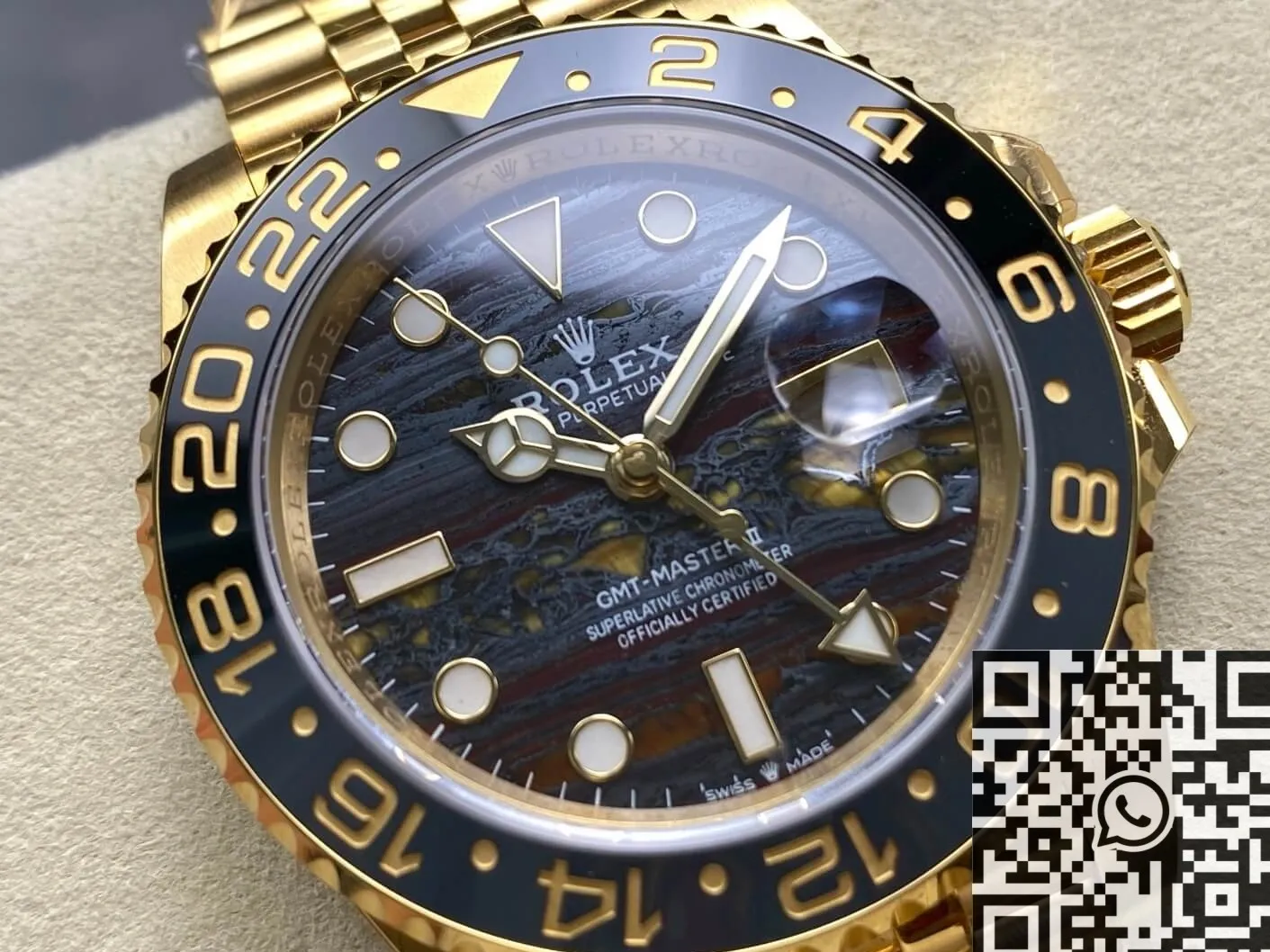 Rolex GMT Master II 126718GRNR-0002 Gold Watch 3285 Automatic Movement ARF Factory Modern 2155