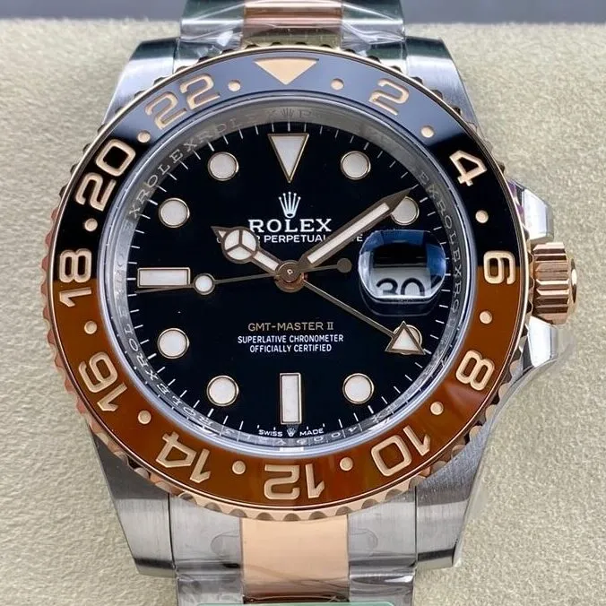 Breathable Rolex GMT Master II M126711CHNR-0002 Rose Gold Watch ARF Factory 2161
