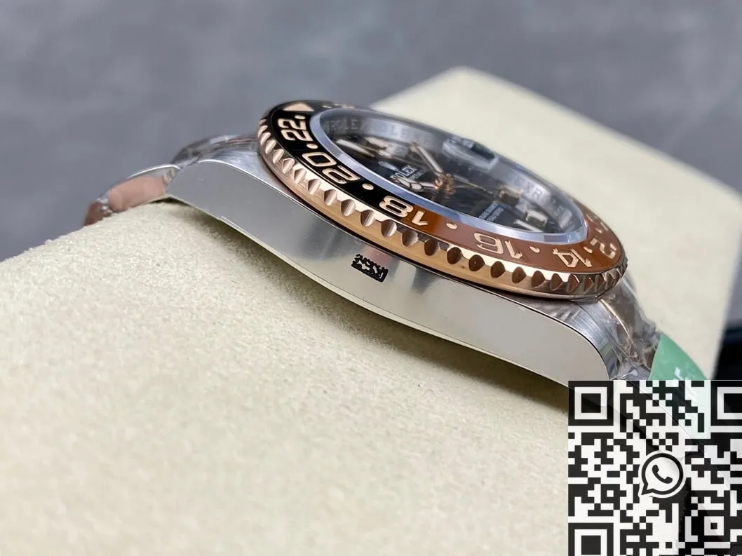 Breathable Rolex GMT Master II M126711CHNR-0002 Rose Gold Watch ARF Factory 2161