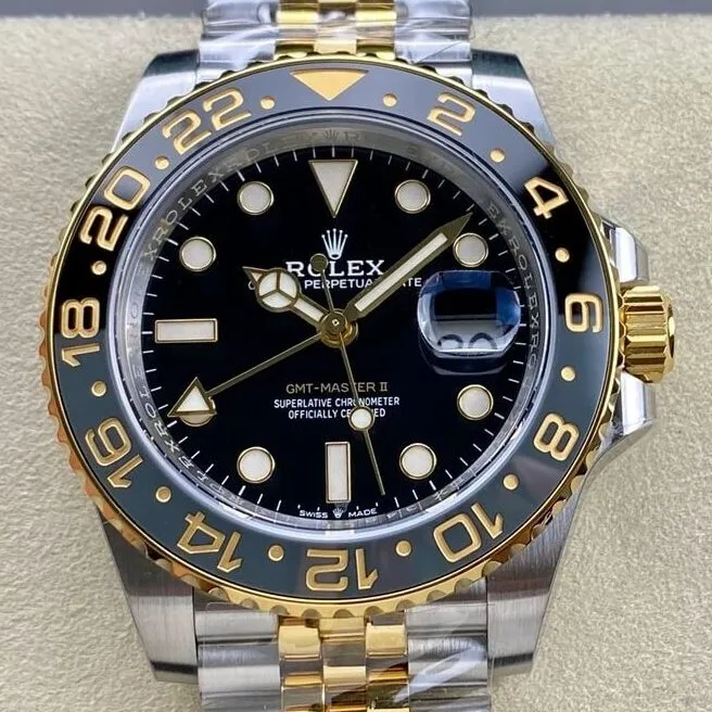 Rolex GMT Master II M126713GRNR-0001 Gold Watch ARF Factory Practical 2160