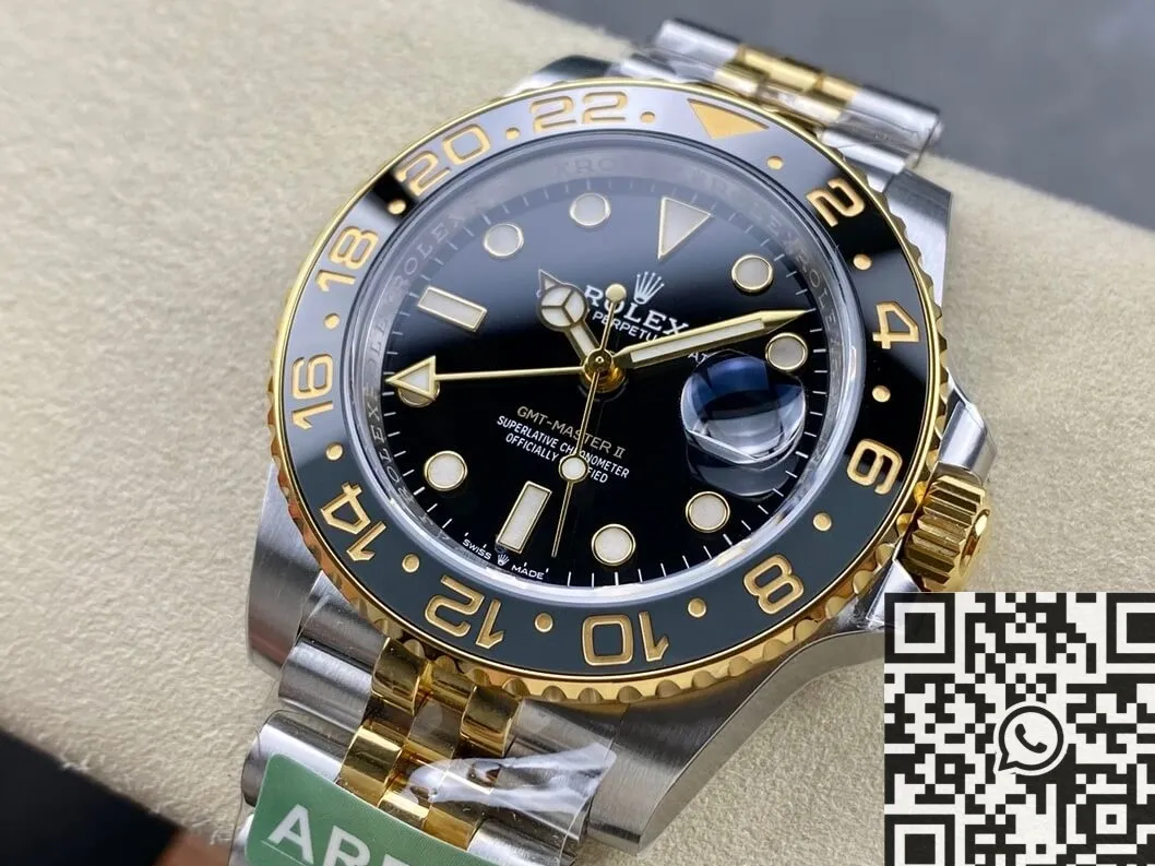Rolex GMT Master II M126713GRNR-0001 Gold Watch ARF Factory Practical 2160