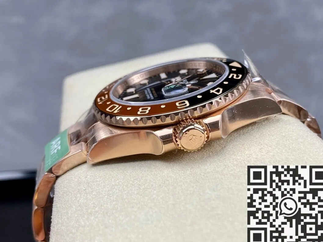 TopPick Rolex GMT Master II M126715CHNR-0001 Rose Gold Watch ARF Factory 2162