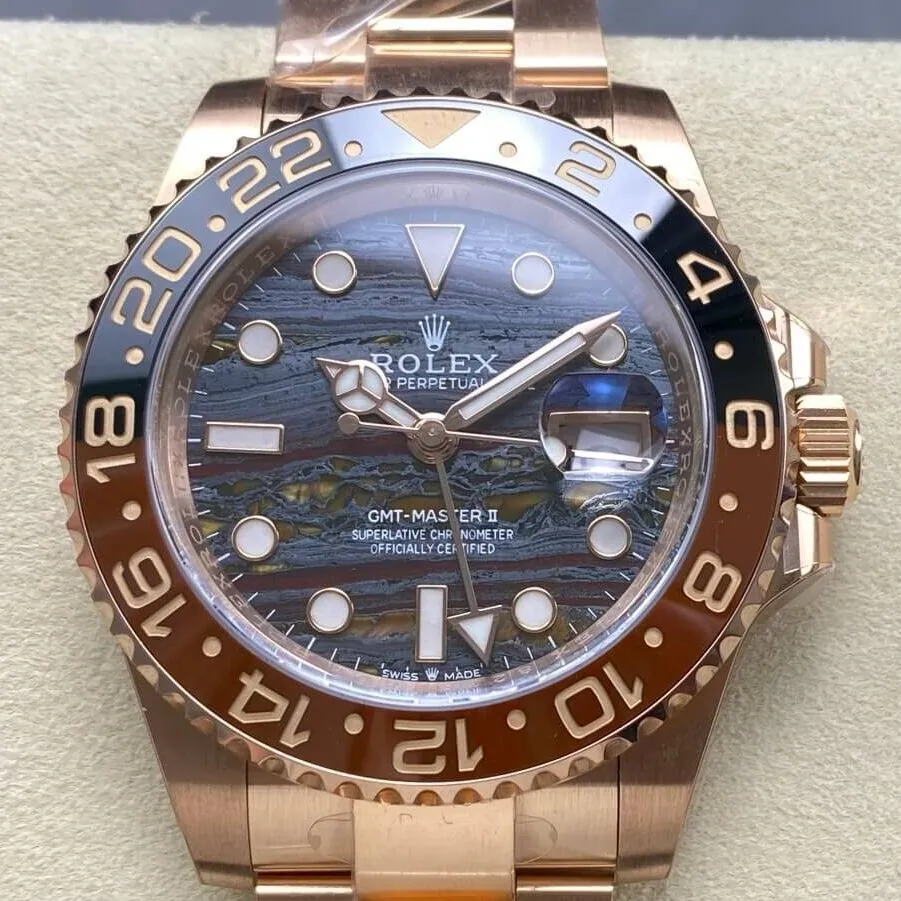 Rolex GMT Master II M126715CHNR-0002 Rose Gold Watch 3285 Automatic Movement ARF Factory Supportive 2164