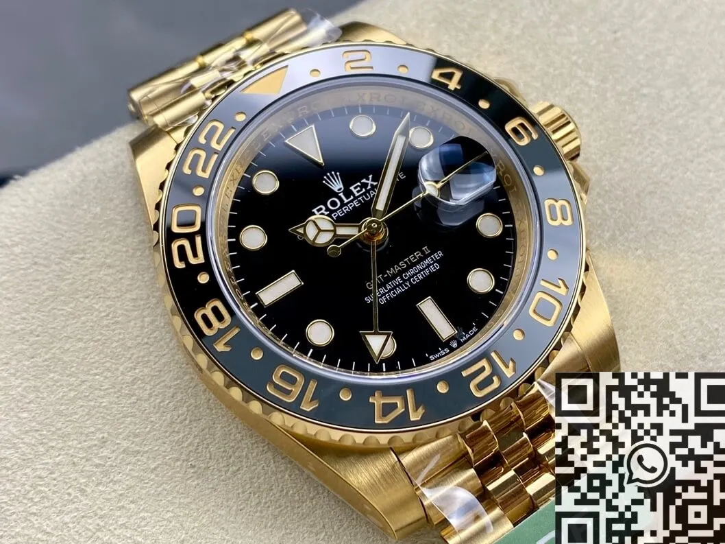 Rolex GMT Master II M126718GRNR-0001 Gold Watch ARF Factory WaterResistant 2163