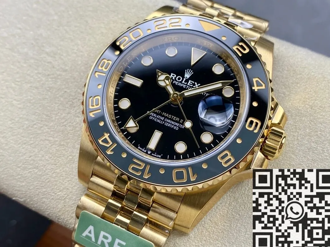 Rolex GMT Master II M126718GRNR-0001 Gold Watch ARF Factory WaterResistant 2163