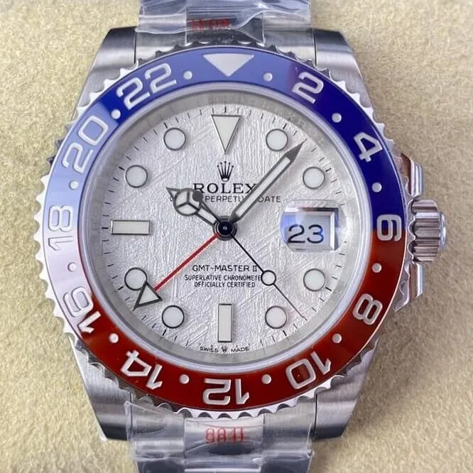 Rolex GMT Master II M126719BLRO-0002 Silver Gray Dial Watch APF Factory TravelReady 2108