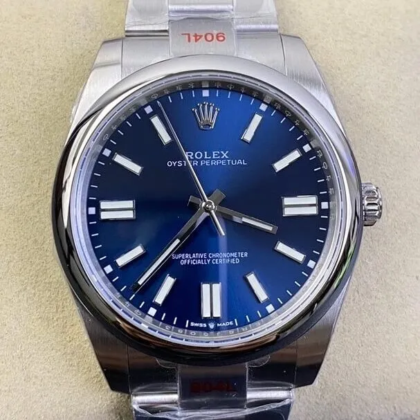 OdorResistant Rolex Oyster Perpetual M124300-0003 Blue Dial Size 41mm Watch EW Factory 2809