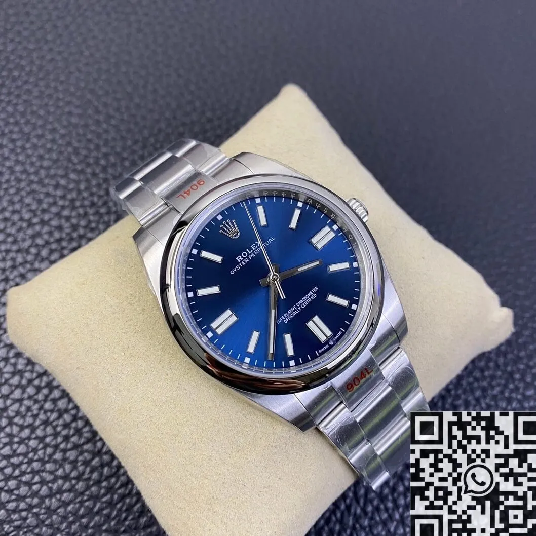OdorResistant Rolex Oyster Perpetual M124300-0003 Blue Dial Size 41mm Watch EW Factory 2809
