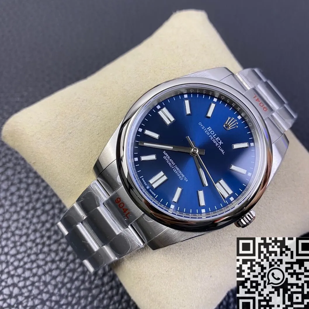 OdorResistant Rolex Oyster Perpetual M124300-0003 Blue Dial Size 41mm Watch EW Factory 2809