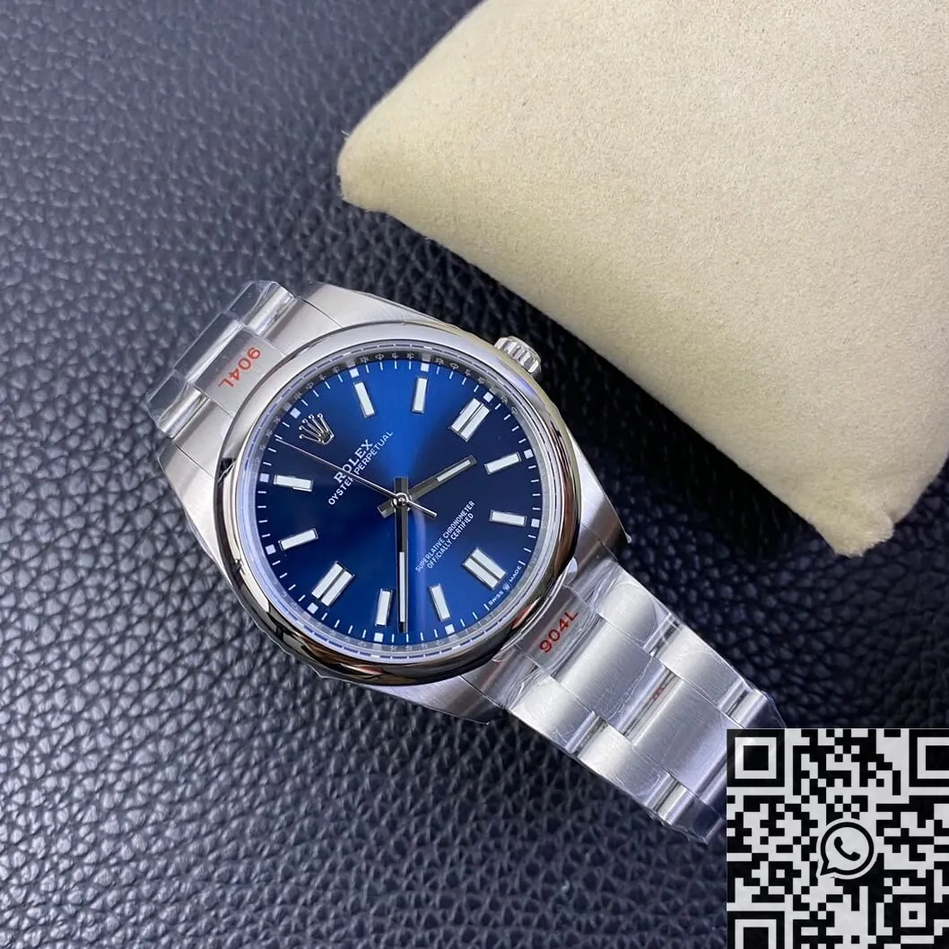OdorResistant Rolex Oyster Perpetual M124300-0003 Blue Dial Size 41mm Watch EW Factory 2809