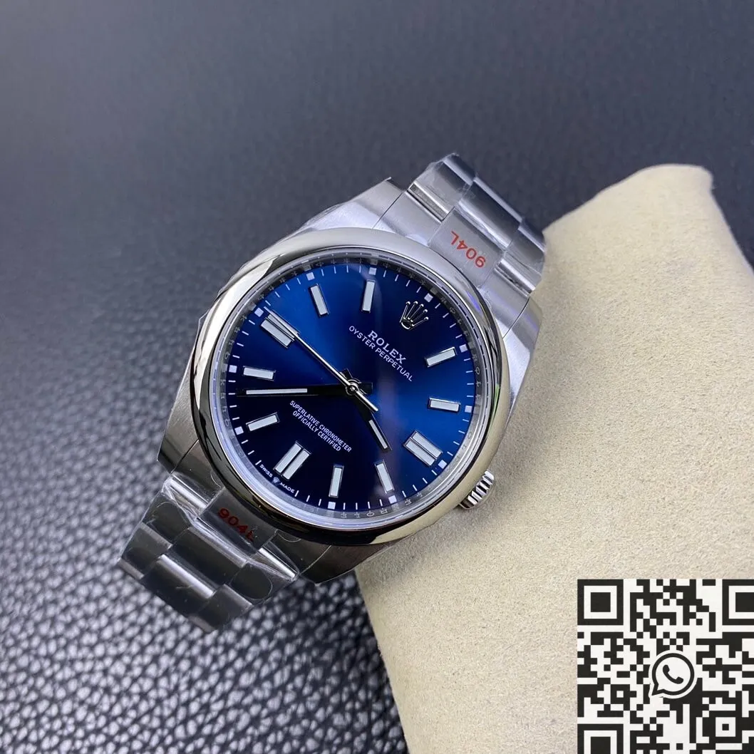 OdorResistant Rolex Oyster Perpetual M124300-0003 Blue Dial Size 41mm Watch EW Factory 2809