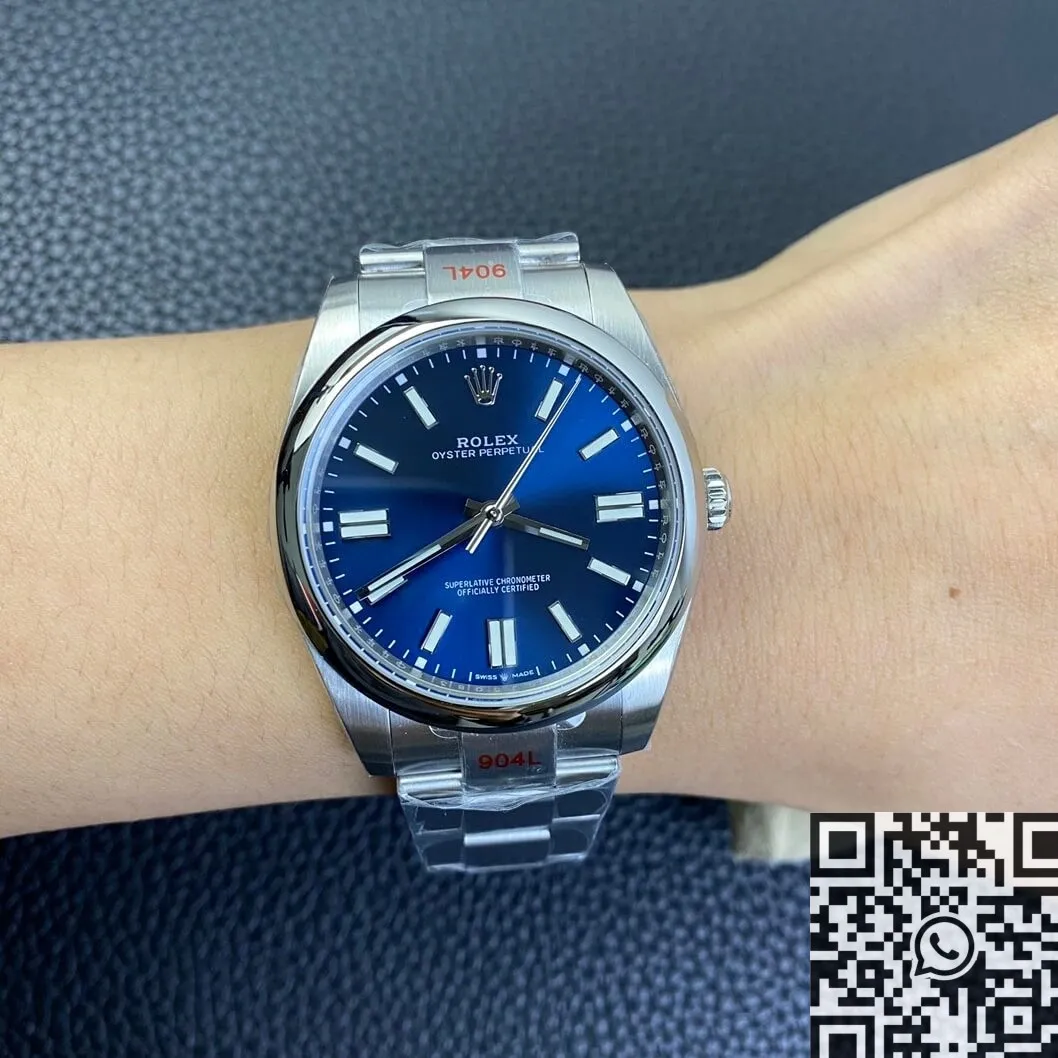 OdorResistant Rolex Oyster Perpetual M124300-0003 Blue Dial Size 41mm Watch EW Factory 2809
