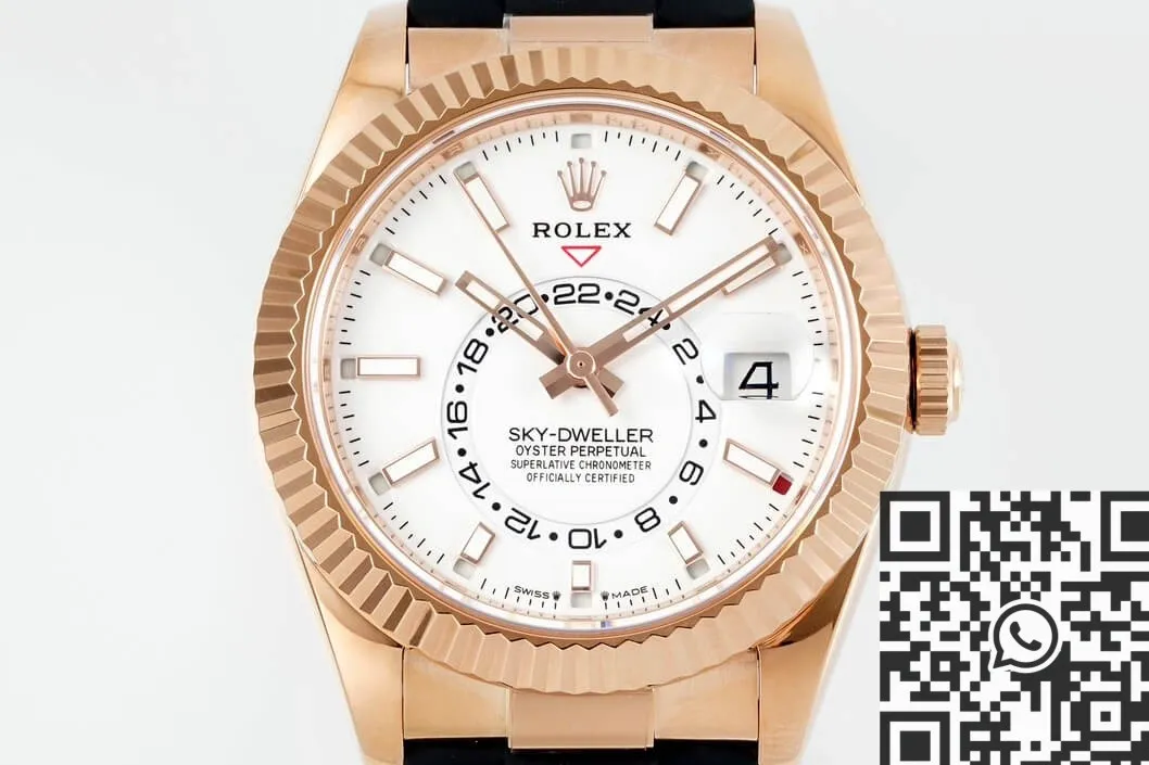 Rolex Sky Dweller M326235-0004 Gold Bezel White Dial Watch ZF Factory Versatile 2292
