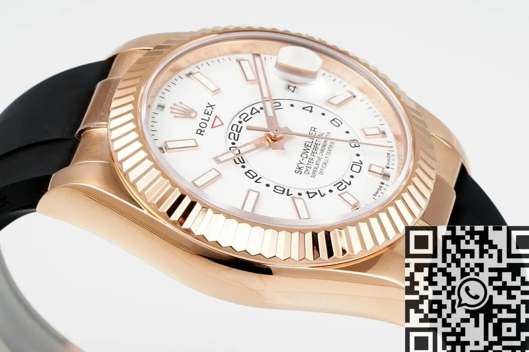 Rolex Sky Dweller M326235-0004 Gold Bezel White Dial Watch ZF Factory Versatile 2292