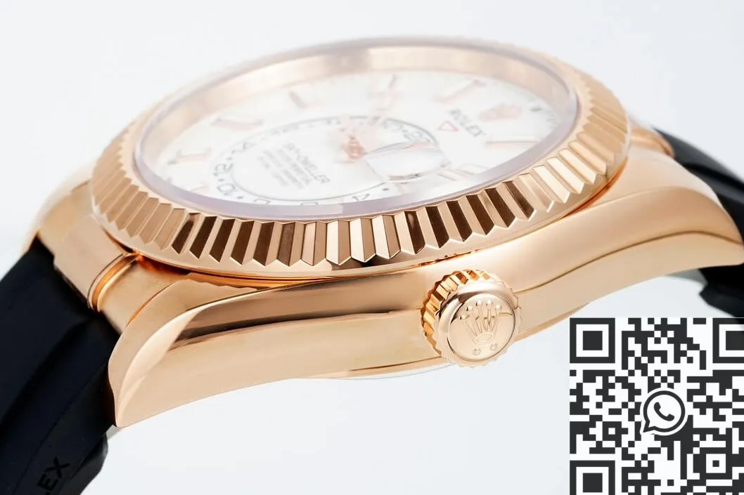 Rolex Sky Dweller M326235-0004 Gold Bezel White Dial Watch ZF Factory Versatile 2292