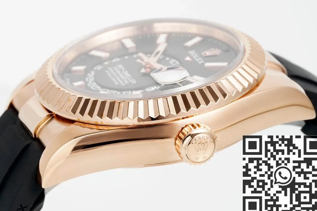 Rolex Sky Dweller M326235-0006 Gold Bezel Grey Dial Watch ZF Factory SmartChoice 2298