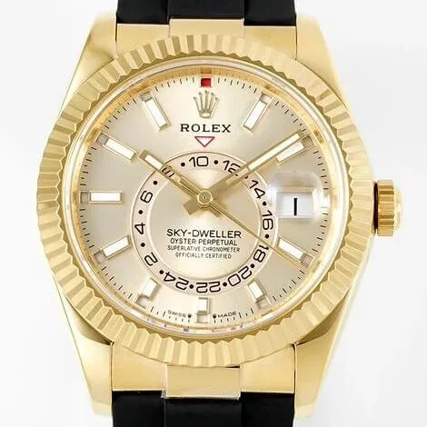 Affordable Rolex Sky Dweller M336238-0001 Gold Watch Case ZF Factory 2302
