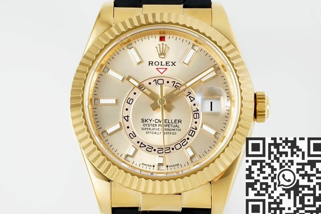 Affordable Rolex Sky Dweller M336238-0001 Gold Watch Case ZF Factory 2302