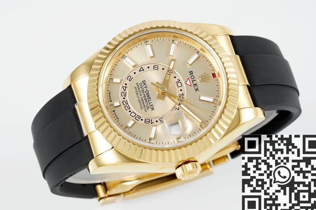 Affordable Rolex Sky Dweller M336238-0001 Gold Watch Case ZF Factory 2302