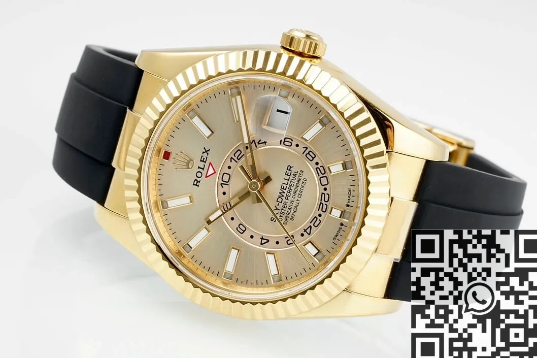 Affordable Rolex Sky Dweller M336238-0001 Gold Watch Case ZF Factory 2302