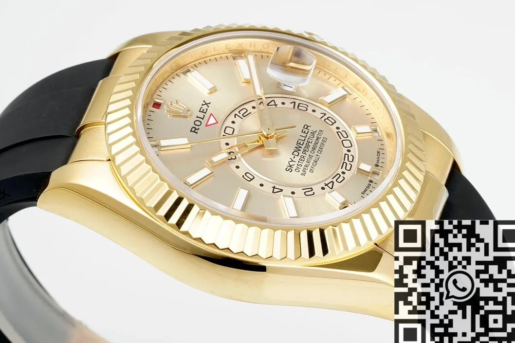 Affordable Rolex Sky Dweller M336238-0001 Gold Watch Case ZF Factory 2302