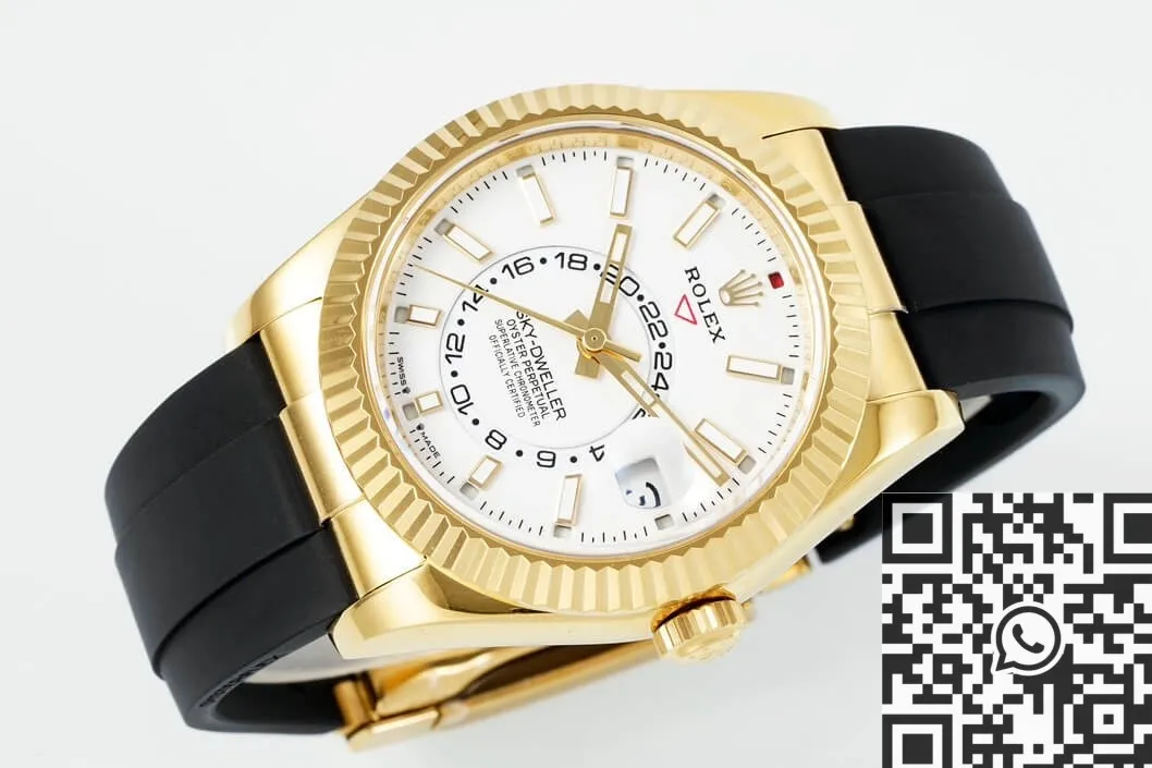 Rolex Sky Dweller M336238-0003 Gold Watch Case White Dial ZF Factory Packable 2304