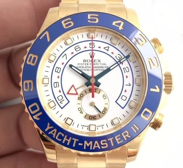 Rolex Yacht Master II 116688-78218 Gold Watch Size 44mm JF Factory SmoothTexture 2870