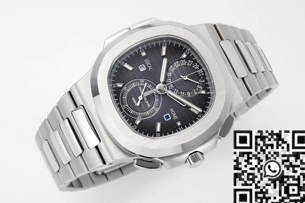 SPP Factory Patek Philippe Nautilus 5990 1A-001 Black Gradient Panda Dial Watch SmoothTexture 857