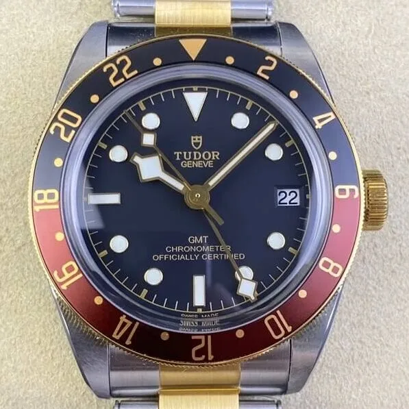 Stretchable Tudor Heritage Black Bay M79833MN-0001 GMT Watch ZF Factory 2321
