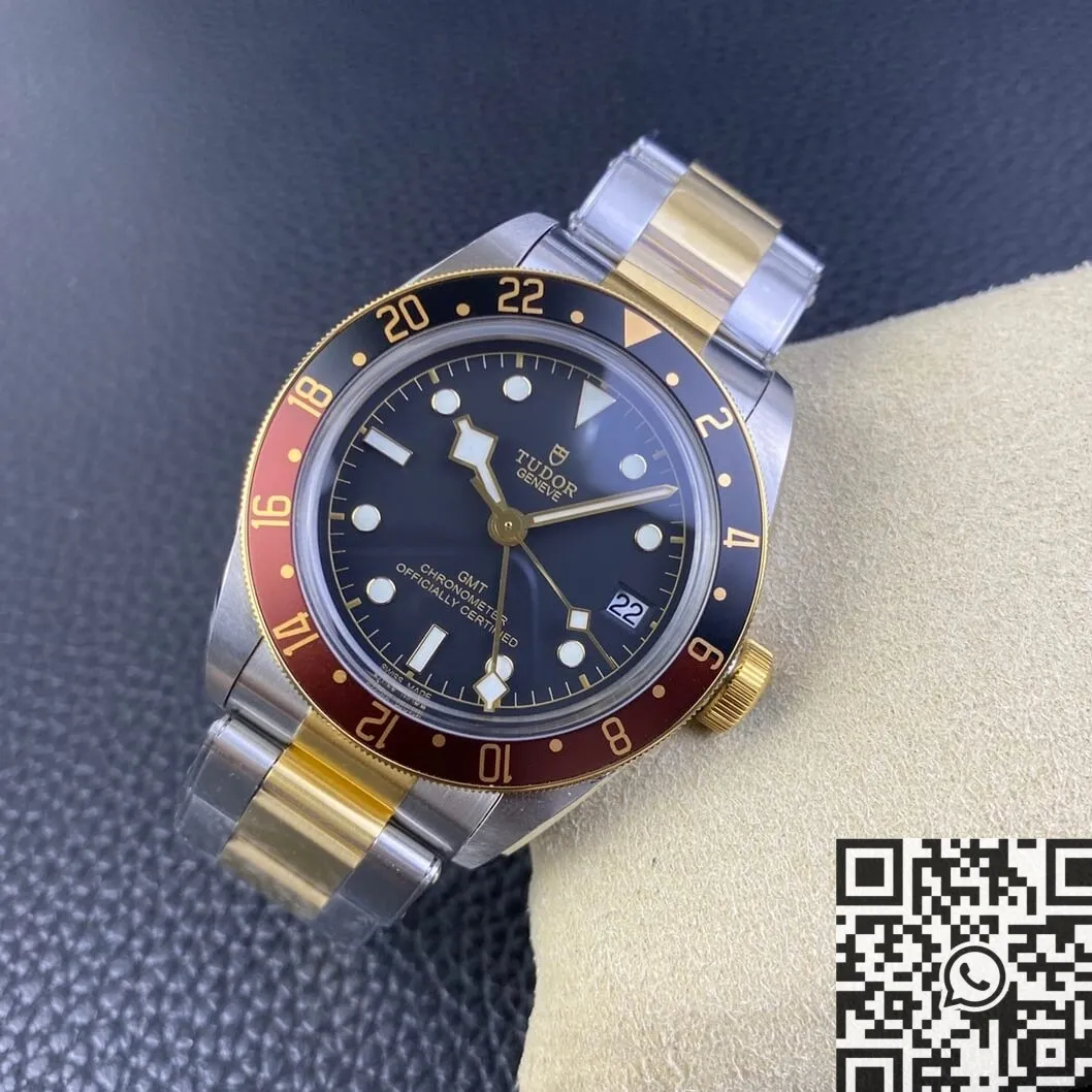 Stretchable Tudor Heritage Black Bay M79833MN-0001 GMT Watch ZF Factory 2321