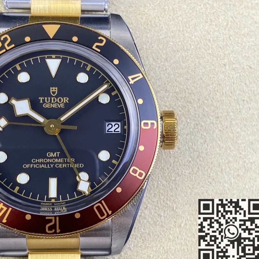 Stretchable Tudor Heritage Black Bay M79833MN-0001 GMT Watch ZF Factory 2321