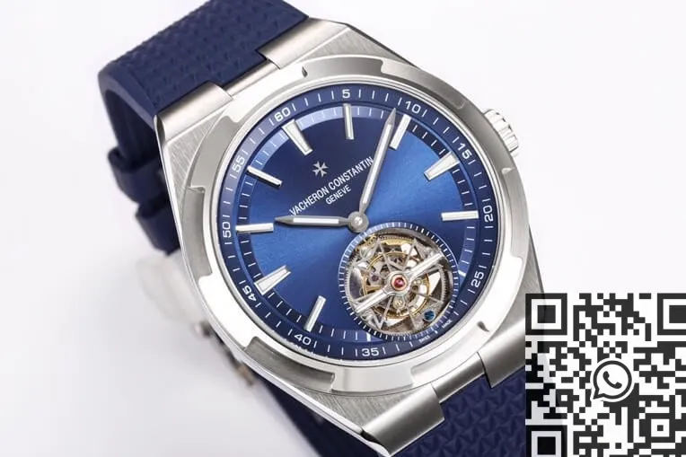 EasyMatch Vacheron Constantin Overseas 6000V 110A-B544 Tourbillon Blue Rubber Strap BBR Factory 2612