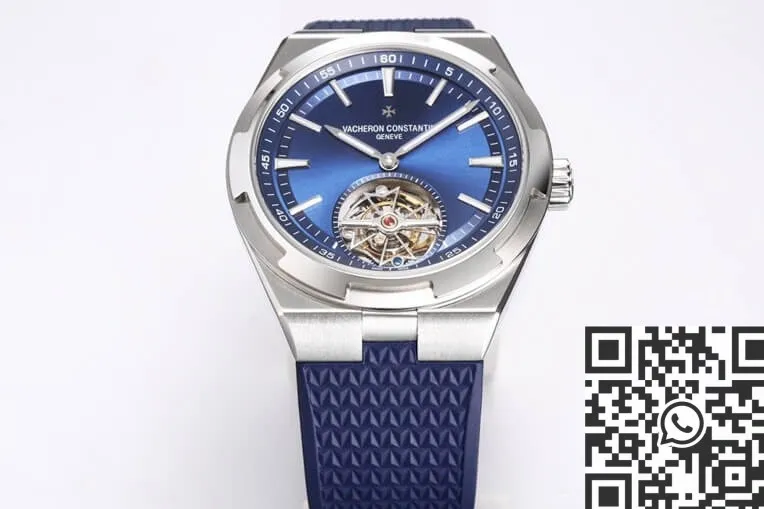 EasyMatch Vacheron Constantin Overseas 6000V 110A-B544 Tourbillon Blue Rubber Strap BBR Factory 2612