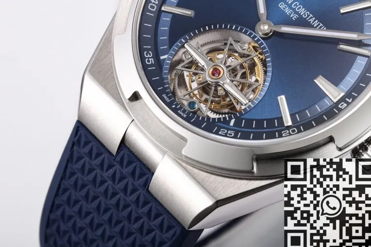 EasyMatch Vacheron Constantin Overseas 6000V 110A-B544 Tourbillon Blue Rubber Strap BBR Factory 2612