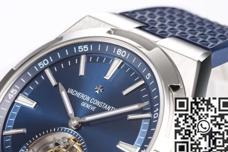 EasyMatch Vacheron Constantin Overseas 6000V 110A-B544 Tourbillon Blue Rubber Strap BBR Factory 2612