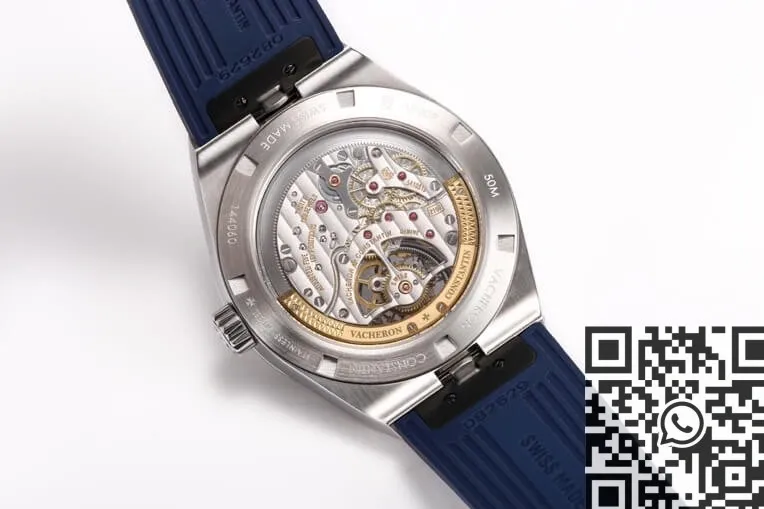 EasyMatch Vacheron Constantin Overseas 6000V 110A-B544 Tourbillon Blue Rubber Strap BBR Factory 2612
