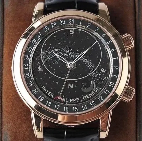 Casual Vintage Calatrava Patek Philippe 6102R-001 Black Dial Watch AI Factory 859