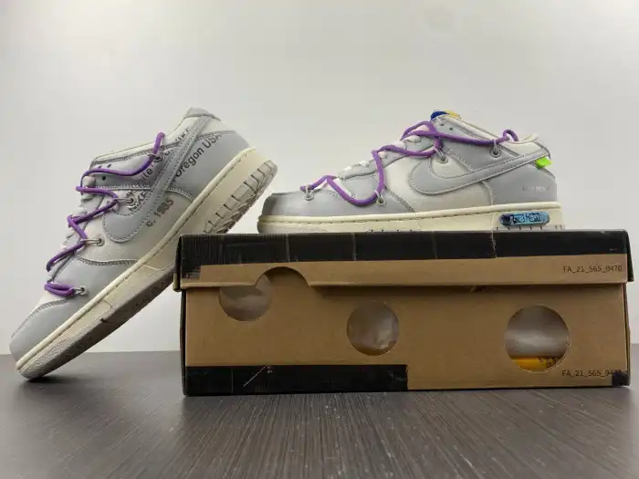 Hyperoad Nike Dunk Low Off-White Lot 48 DM1602-107