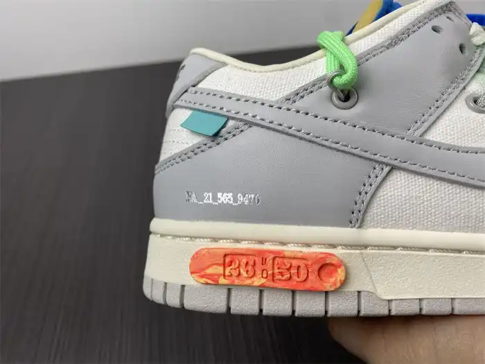 Hyperoad Nike Dunk Low Off-White Lot 26 DM1602-116