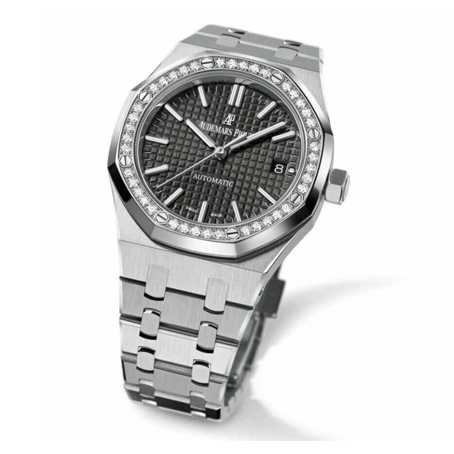 Efficient Audemars Piguet Royal Oak 15451ST “Diamond Bezel Silver Dial” Ultra Fine Replica 39