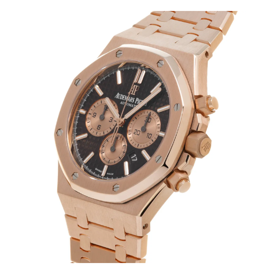 Audemars Piguet Royal Oak Chronograph 26331OR “Rose Gold Brown Dial” Master Replica 1: WrinkleFree 57
