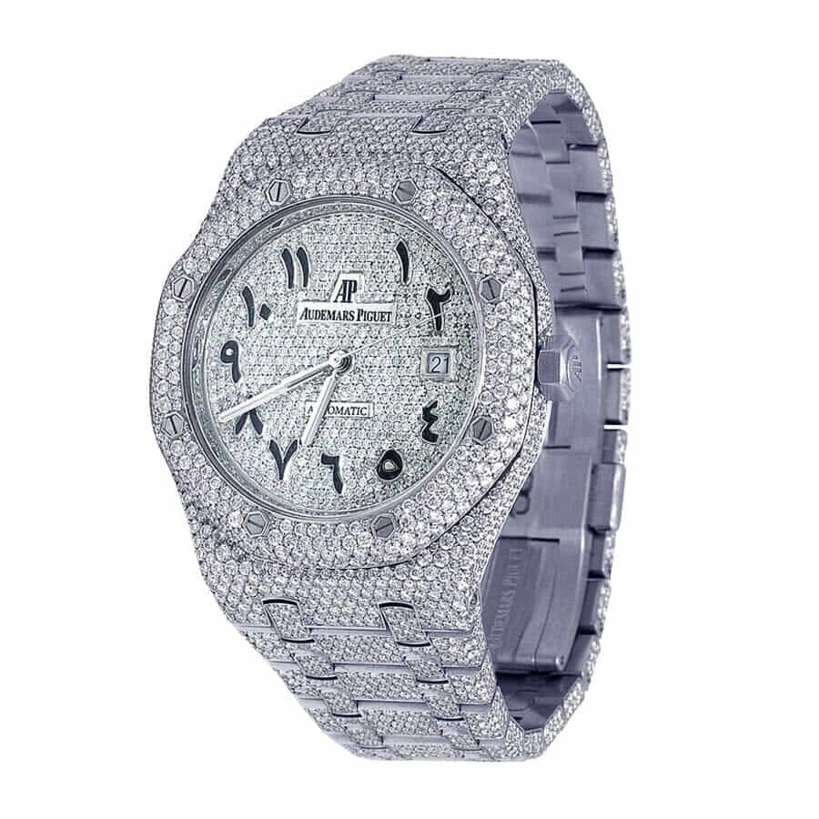 SunProtective Audemars Piguet Royal Oak “Iced Out” 15400ST.OO.1220ST.02 Authentic Replica Edition 5