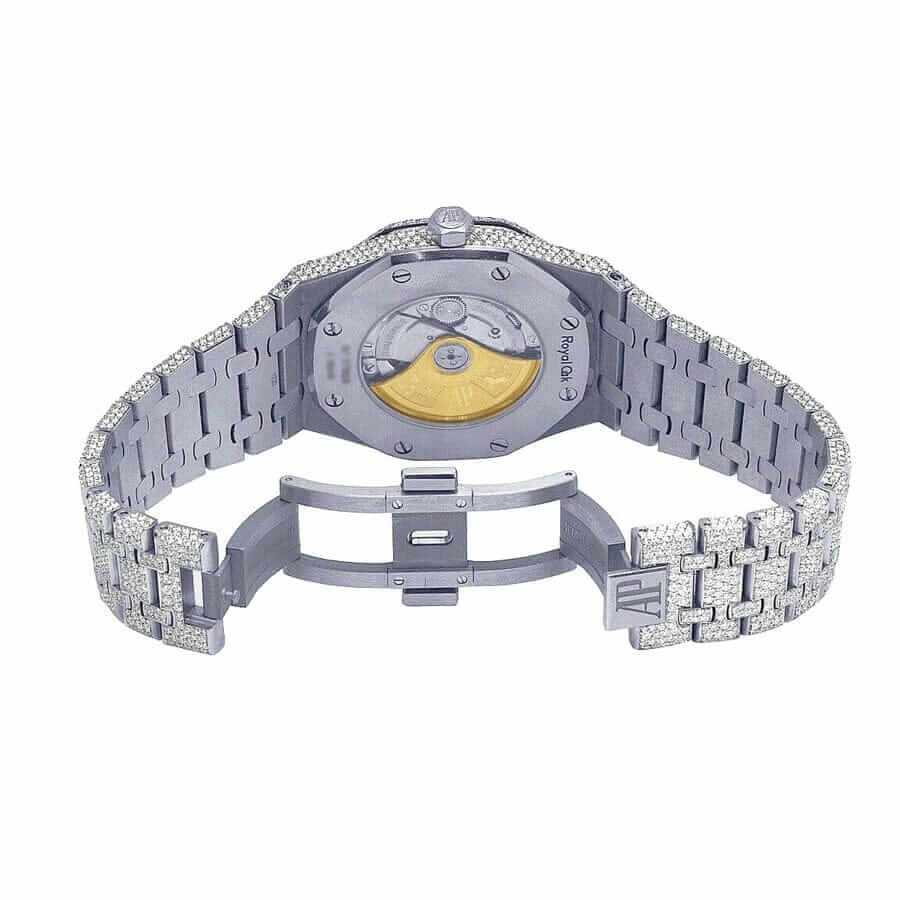 SunProtective Audemars Piguet Royal Oak “Iced Out” 15400ST.OO.1220ST.02 Authentic Replica Edition 5