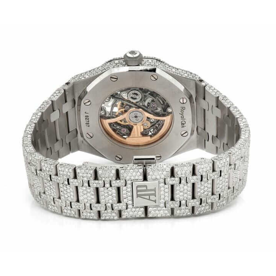 Durable Audemars Piguet Royal Oak “Iced Out” A110BL72 Ultimate Clone Quality 6