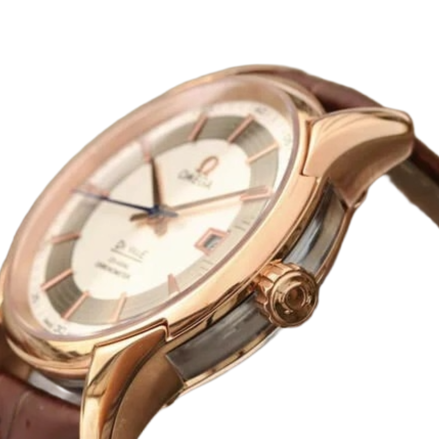 Omega De Ville Rose Gold Case 431.63.41.21.02.001 Swiss Super Clone Chic 274