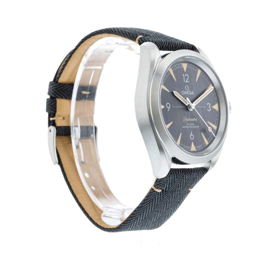 SmoothTexture Omega Railmaster Co-Axial Master Chronometer Black Dial 220.12.40.20.01.001 Detailed Replica 278