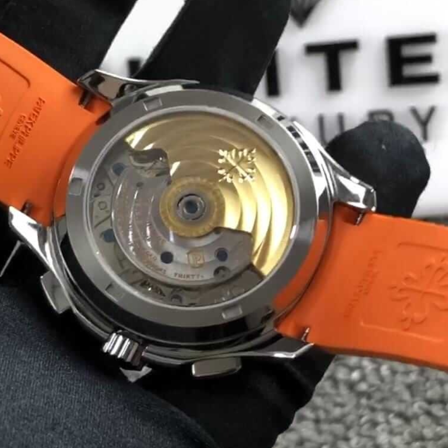 Patek Philippe Aquanaut Chronograph Orange 5968A-001 Collector’s Clone 1: SoftTouch 400