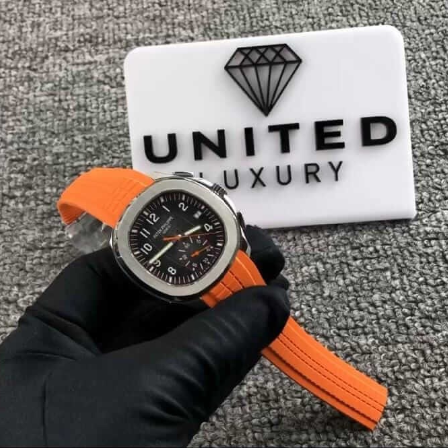 Patek Philippe Aquanaut Chronograph Orange 5968A-001 Collector’s Clone 1: SoftTouch 400