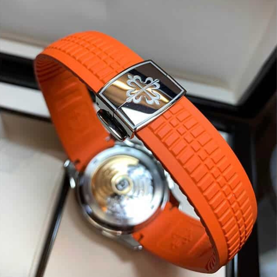 Patek Philippe Aquanaut Chronograph Orange 5968A-001 Collector’s Clone 1: SoftTouch 400