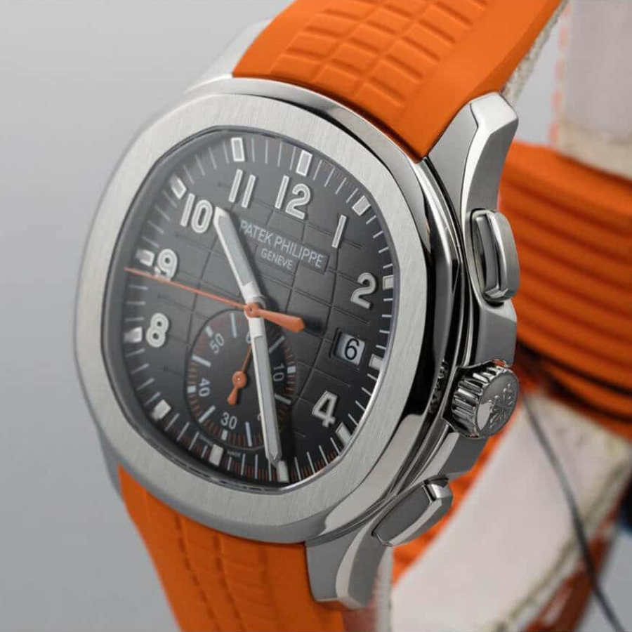 Patek Philippe Aquanaut Chronograph Orange 5968A-001 Collector’s Clone 1: SoftTouch 400